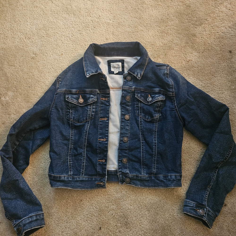 Wax Jean Blue Cropped Jean Jacket